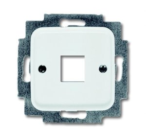 Busch-Jäger 2561-214 Reflex SI, Datenkommunikation - Abdeckungen, Abdeckung für 1 Modular Jack, alpinweiß (1753-0-3833)