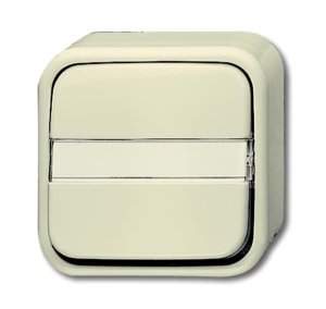 Busch-Jäger 2601/6 NAP Busch-Duro 2000® AP, Schalter/Taster, Wippschalter mit Beschriftungsfeld, weiß (1042-0-0993)