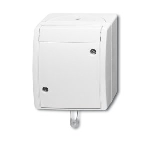 Busch-Jäger 2610/6 W-54 ocean® (IP 44), Schalter/Taster, Zugschalter, alpinweiß (1383-0-0143)
