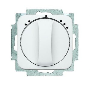 Busch-Jäger 2711 UCDRL-214 Reflex SI, Temperaturregler - Abdeckungen, Lüfterschalter-Einsatz, alpinweiß (1164-0-0144)