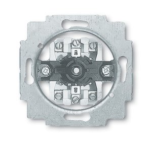 Busch-Jäger 2713 U Unterputz-Einsätze, Jalousieschaltgeräte, Jalousieschalter mit Drehgriff, 1P+N+E, (1101-0-0542)