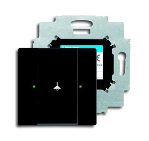 Busch-Jäger 6125/01-885 UP-Sensoren für KNX, UP-Sensoren future® linear, Tastsensor, 1-fach, schwarz matt (6115-0-0191)