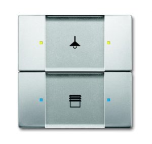 Busch-Jäger 6126/02-866 UP-Sensoren für KNX, UP-Sensoren pur edelstahl, Tastsensor, 2/4-fach, Multifunktion, edelstahl (6116-0-0190)