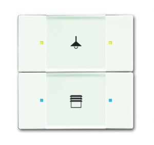 Busch-Jäger 6126/02-884 UP-Sensoren für KNX, UP-Sensoren future® linear, Tastsensor, 2/4-fach, Multifunktion, studioweiß matt (6116-0-0193)