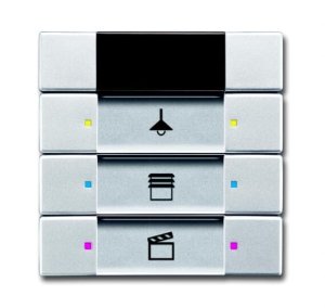 Busch-Jäger 6129/01-83 UP-Sensoren für KNX, UP-Sensoren future® linear, Tastsensor, 3/6-fach mit Infrarot, alusilber (6135-0-0144)