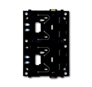 Busch-Jäger 6346/11-101 Busch-priOn® Sensoren, Grundträger für Busch-priOn®, Grundträger 2-fach -101, schwarz (6310-0-0136)