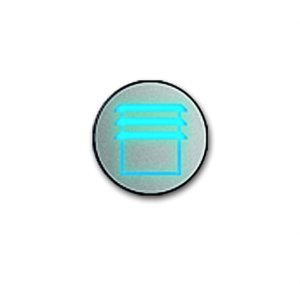 Busch-Jäger 6353/30-860 Busch-priOn® Sensoren, Beschriftungssymbol, Beschriftungssymbol Jalousie, edelstahl (6310-0-0051)