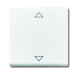 Busch-Jäger 6430-84-102 Busch-Jalousiecontrol® II, Bedienelemente future® linear, Bedienelement für Busch-Jalousie-Einsatz, studioweiß (6430-0-0329)