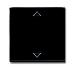 Busch-Jäger 6430-885-102 Busch-Jalousiecontrol® II, Bedienelemente future® linear, Bedienelement für Busch-Jalousie-Einsatz, schwarz matt (6430-0-0386)