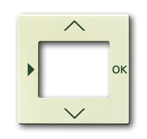 Busch-Jäger 6435-82 Busch-Timer®, Bedienelemente future® linear, Zentralscheibe für Busch-Timer® Bedienelement, elfenbeinweiß (6430-0-0304)