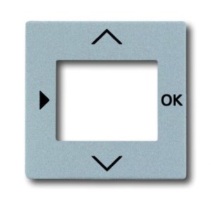 Busch-Jäger 6435-83 Busch-Timer®, Bedienelemente future® linear, Zentralscheibe für Busch-Timer® Bedienelement, alusilber (6430-0-0305)