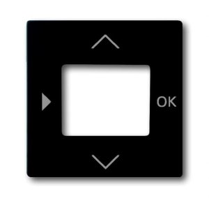 Busch-Jäger 6435-885 Busch-Timer®, Bedienelemente future® linear, Zentralscheibe für Busch-Timer® Bedienelement, schwarz matt (6430-0-0389)