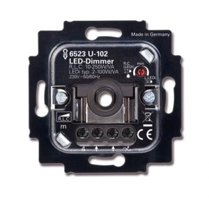 Busch-Jäger LED-Dim. 2D AN 250 VA 6523U-102, 6512-0-0334