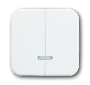 Busch-Jäger 6545-214 Busch-Dimmer®, Bedienelemente Reflex SI, Bedienelement für Seriendimmer, alpinweiß (6599-0-2889)