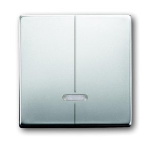 Busch-Jäger 6545-866 Busch-Dimmer®, Bedienelemente pur edelstahl, Bedienelement für Seriendimmer, edelstahl (6599-0-2927)