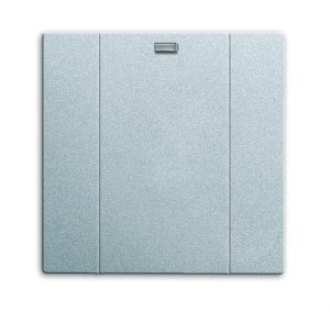 Busch-Jäger 6731-83 Busch-Funkcontrol, Bedienelemente future® linear, Wandsender WAVELINE 1-fach, alusilber (6730-0-0051)