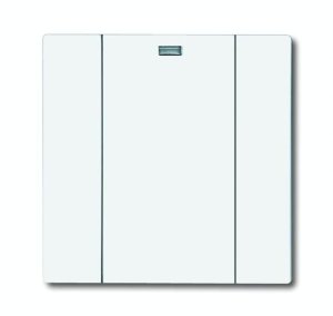 Busch-Jäger 6731-84 Busch-Funkcontrol, Bedienelemente future® linear, Wandsender WAVELINE 1-fach, studioweiß (6730-0-0054)