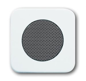 Busch-Jäger 8253-214 AudioWorld, Zentralscheibe für Einbau-Lautsprecher, Zentralscheibe für Einbau-Lautsprecher, Reflex SI, alpinweiß (8200-0-0077)
