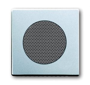 Busch-Jäger 8253-83 AudioWorld, Zentralscheibe für Einbau-Lautsprecher, Zentralscheibe für Einbau-Lautsprecher, future® linear, alusilber (8200-0-0080)