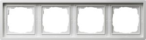 Gira 0214112 Abdeckrahmen 4fach Flaechenschalter Reinweiss