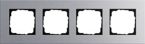Gira 021417 Abdeckrahmen 4fach Gira Esprit Aluminium