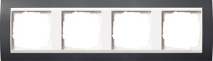 Gira 0214328 Abdeckrahmen 4fach fuer reinweiss Gira Event Anthrazit