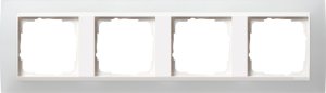 Gira 0214334 Abdeckrahmen 4fach fuer reinweiss Gira Event Opak Weiss