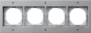 Gira 021465 Abdeckrahmen 4fach Gira TX_44 (WG UP) Farbe Alu