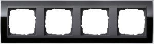 Gira 0214738 Abdeckrahmen 4fach fuer Anthrazit Gira Event Klar Schwarz