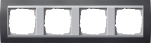 Gira 021481 Abdeckrahmen 4fach fuer Farbe Alu Gira Event Anthrazit
