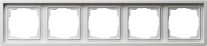 Gira 0215112 Abdeckrahmen 5fach Flaechenschalter Reinweiss