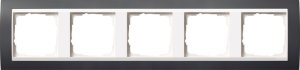 Gira 0215328 Abdeckrahmen 5fach fuer reinweiss Gira Event Anthrazit