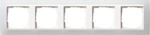 Gira 0215334 Abdeckrahmen 5fach fuer reinweiss Gira Event Opak Weiss