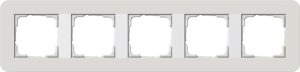GIRA Abdeckrahmen 5-fach Gira E3 0215411