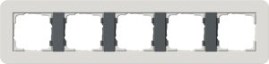 GIRA Abdeckrahmen 5-fach Gira E3 0215421