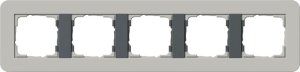 GIRA Abdeckrahmen 5-fach Gira E3 0215422