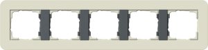 GIRA Abdeckrahmen 5-fach Gira E3 0215427