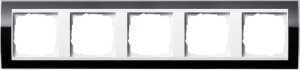 Gira 0215733 Abdeckrahmen 5fach fuer reinweiss Gira Event Klar Schwarz