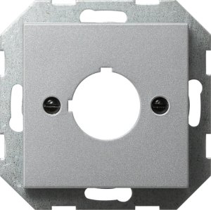 Gira 027226 Abdeckung+Tragring Geraete mit 22,5 mm System 55 Farbe Alu