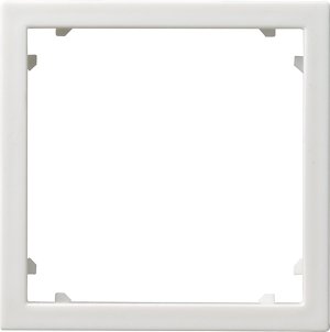 Gira 028327 Adapterrahmen 45x45 quadratisch System 55 Reinweiss matt