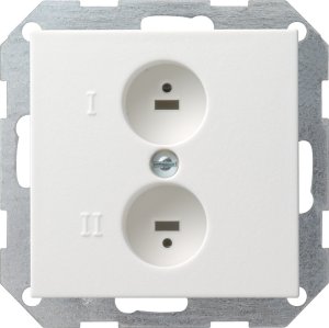 Gira 040227 Stereo-Lautsprecher Steckdose System 55 Reinweiss matt