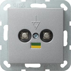 Gira 040526 Potentialausgleich 2fach System 55 Farbe Alu