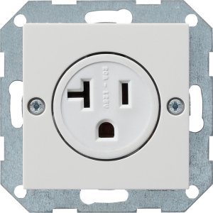 Gira 048703 Steckdose NEMA 5-20R System 55 Reinweiss