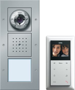 Gira 049545 Einfam.haus-Paket Video Tuerkommunikation Farbe Alu