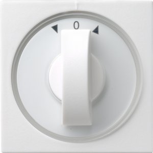 Gira 066603 Abdeckung Knebel Zeit und Jalousie System 55 Reinweiss