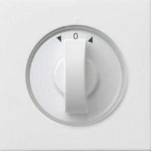 Gira 0666112 Abdeckung Knebel Zeit und Jalousie Flaechenschalter Reinweiss