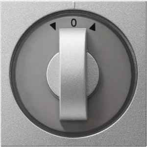 Gira 066626 Abdeckung Knebel Zeit und Jalousie System 55 Farbe Alu