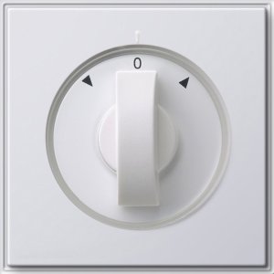 Gira 066666 Abdeckung Knebel Jalousieschalter Gira TX_44 (WG UP) Reinweiss