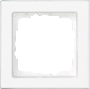 Gira 071122 Abdeckrahmen 1fach Transparent Gira E2 Reinweiss