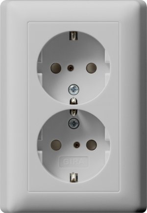 GIRA SCHUKO 2f SH + Vollpl. Syst 0783015